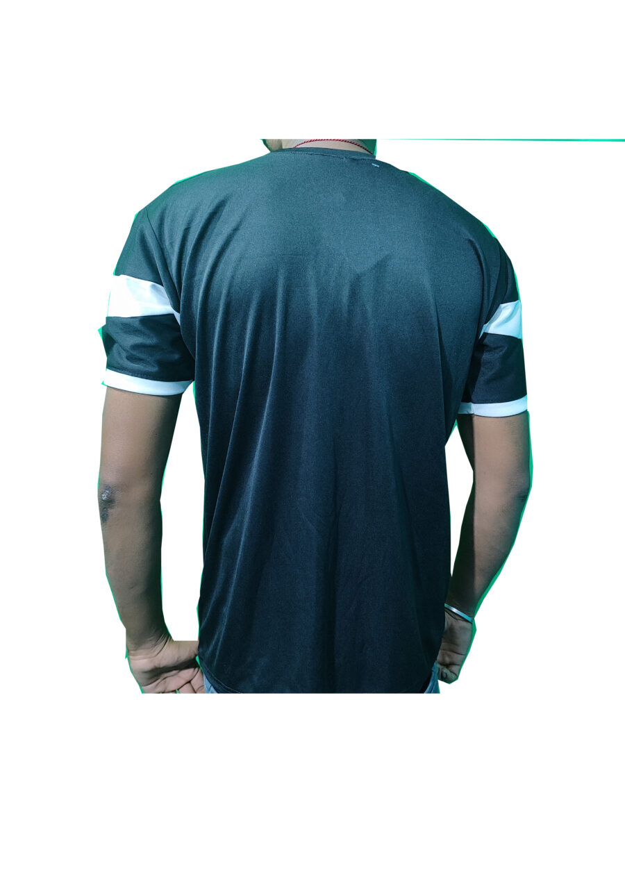 BLACK PAIN T-SHIRT RAUND NICK MAN T-SHIRT BY BULERTABBIT